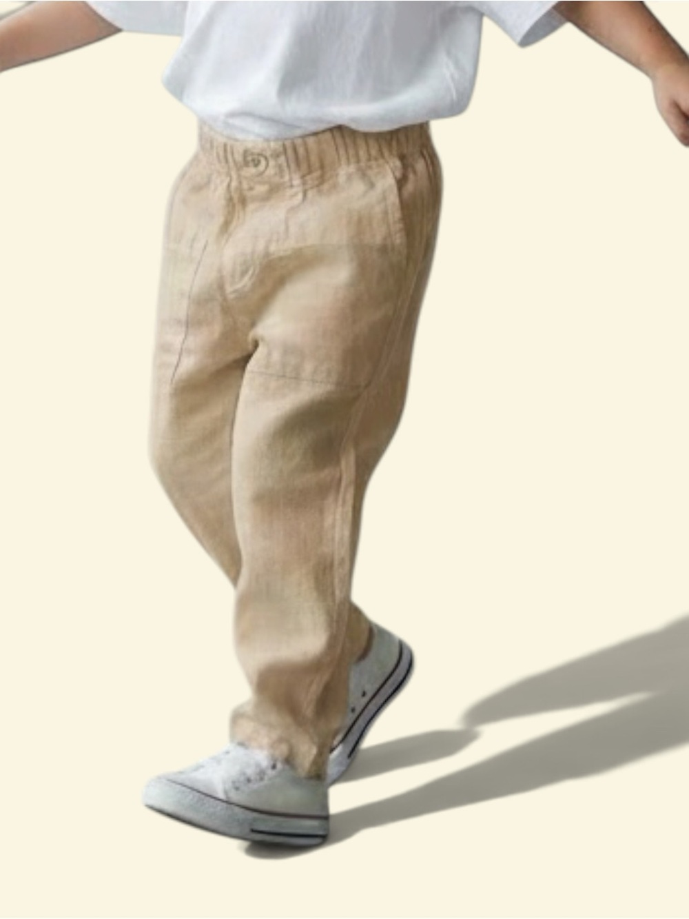 Zara Boys Linen Pants | Size 5–6 | Khaki |